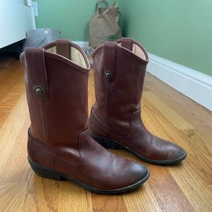 Frye cowboy booties